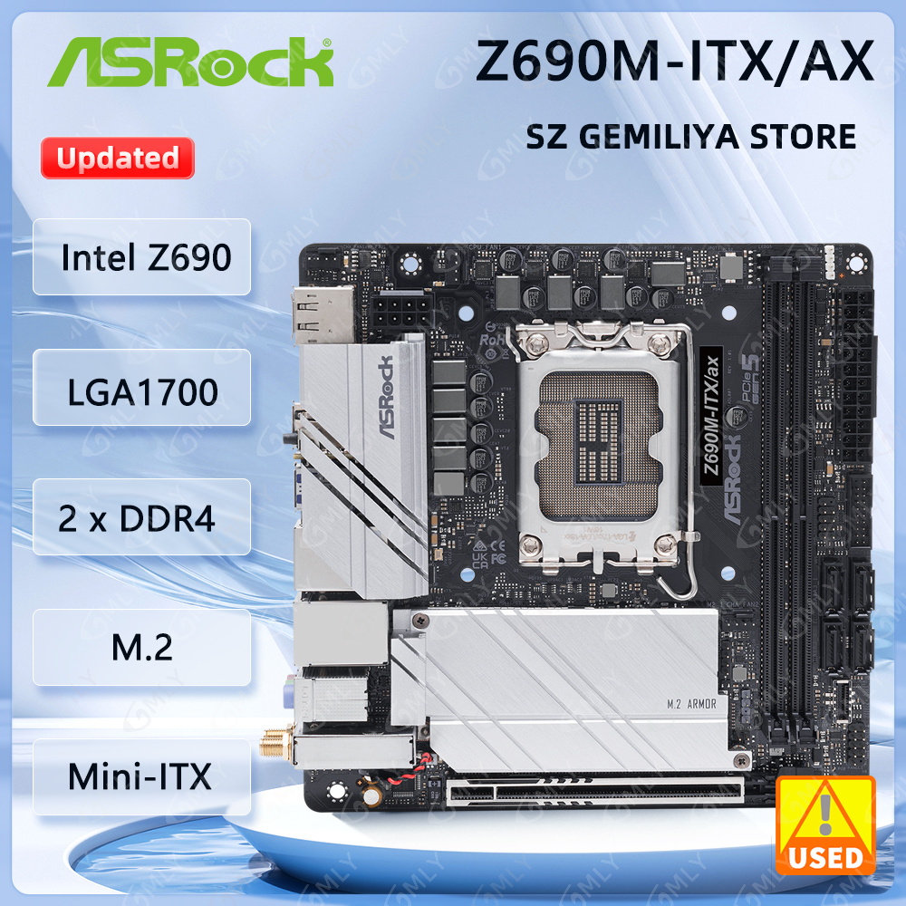Lga1700 Itx Motherboard Ddr5 - Placa base ASROCK Z690M-ITX/ax Mini-ITX LGA1700