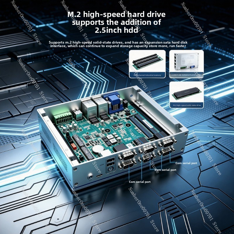 Fanless Industrial Pc Rs485 Core I7 - Mini PC Industrial Integrado Sin Ventilador,