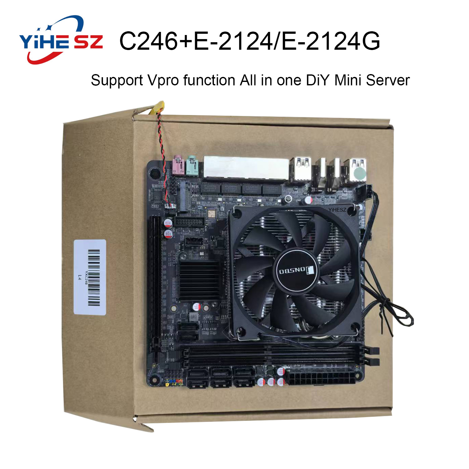 Nas Motherboard 8 Sata Mini Itx - Placa base E-2124/2124G C246 Vpro NAS
