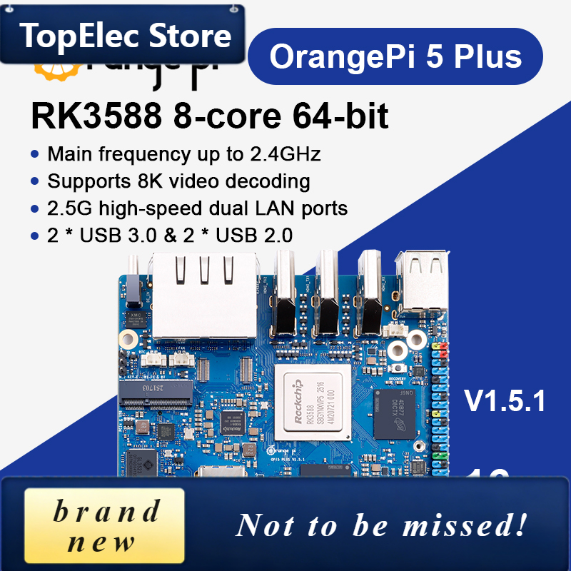 TopElec Orange Pi 5 Plus, 16GB - Orange Pi 5 Plus 16Gb reseña y precio