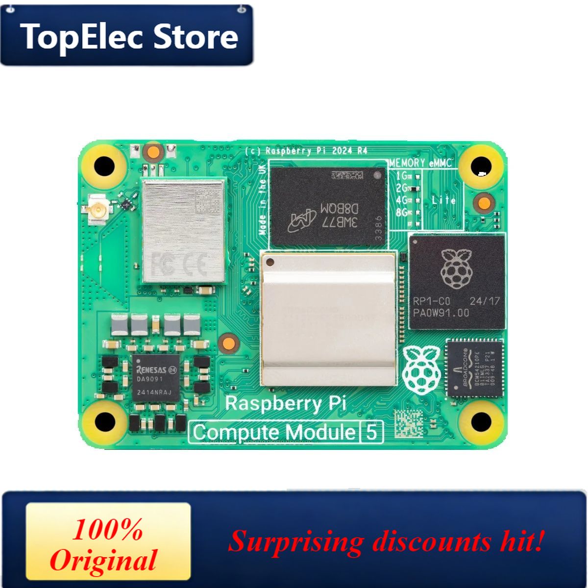 Placa de Desarrollo TopElec Ra - Raspberry Pi 5 8Gb Board reseña y precio