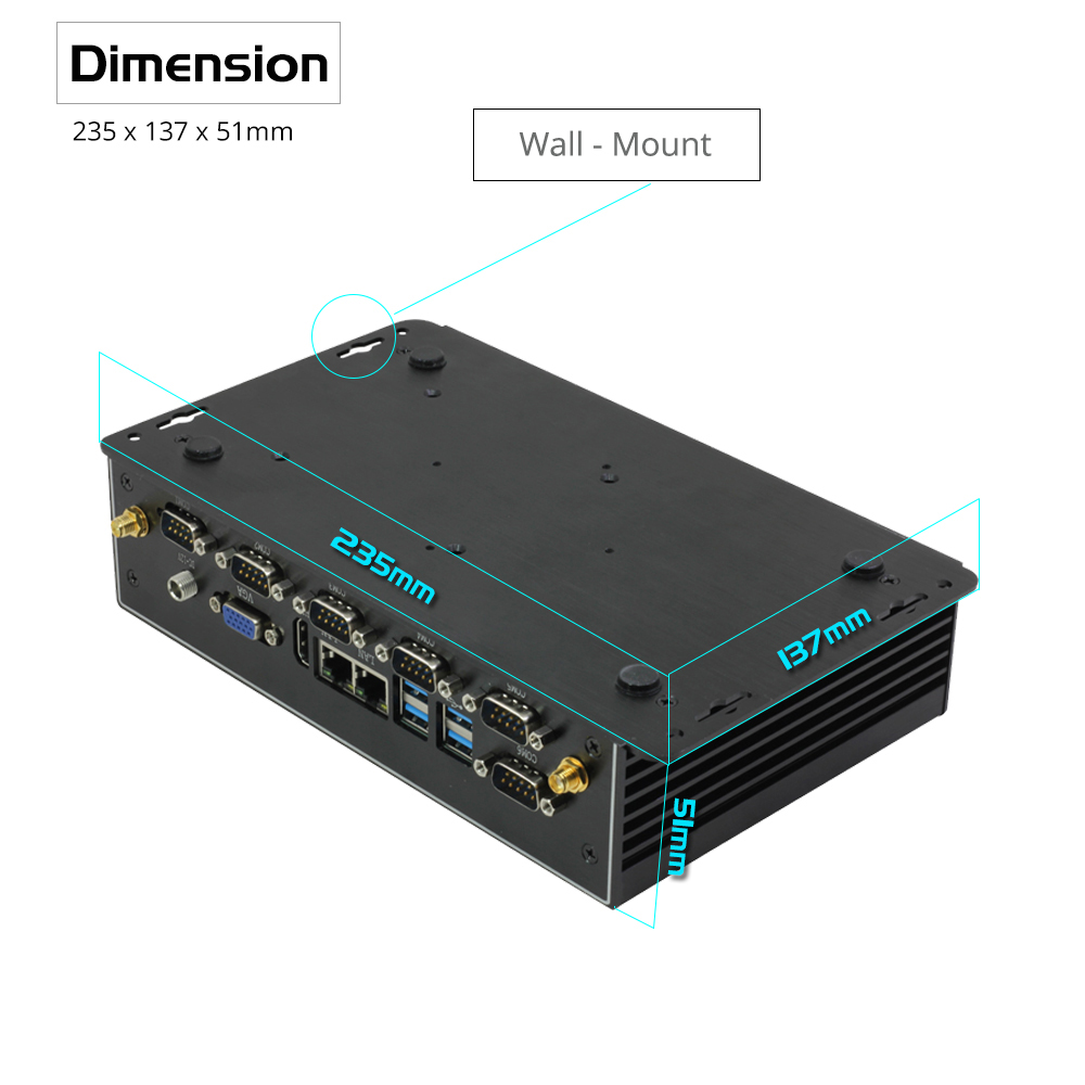Mini PC Industrial sin ventila - Fanless Industrial Pc Rs485 Core I7 reseña y precio